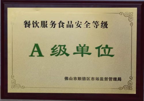 熱烈祝賀上佳市幼兒園榮獲順德區(qū)餐飲服務(wù)食品安全 示范單位 和 a級(jí)單位 稱號(hào)
